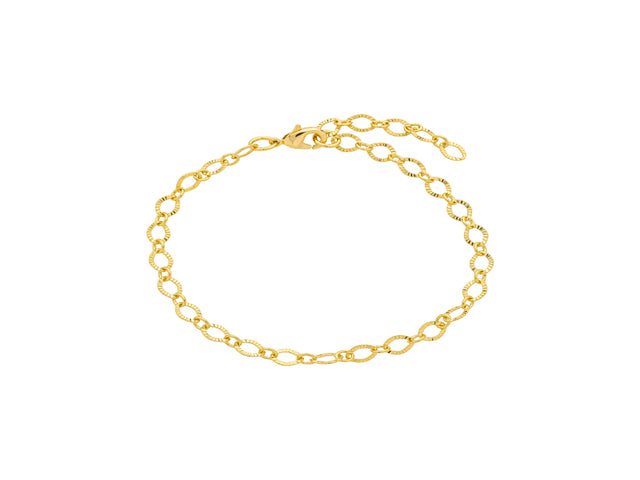 Pulseira Elos Entrelaçados Diamantados no Ouro 18k | Veri