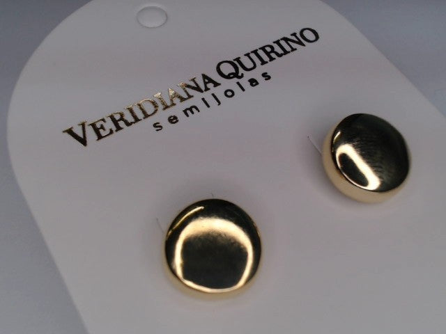 Brinco Círculo Dual com Zircônias Banhado a Ouro 18k Veri