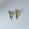 Brinco Spike Zircônias Banhado a Ouro 18k Hipoalergênico | Veri