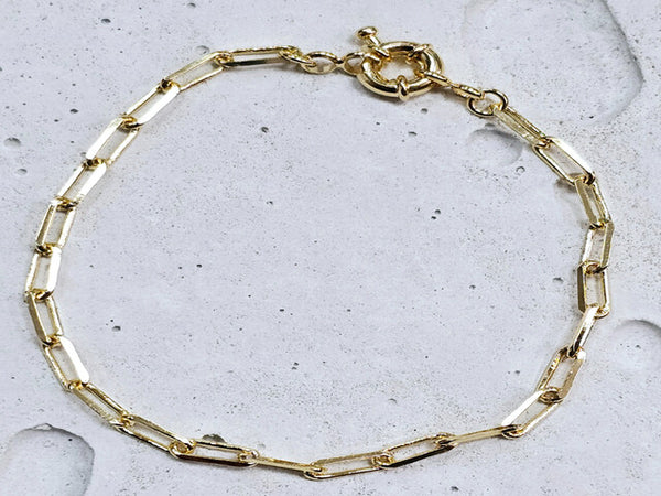Pulseira Elos Cartier Fecho Bóia Banho de Ouro 18k Veri