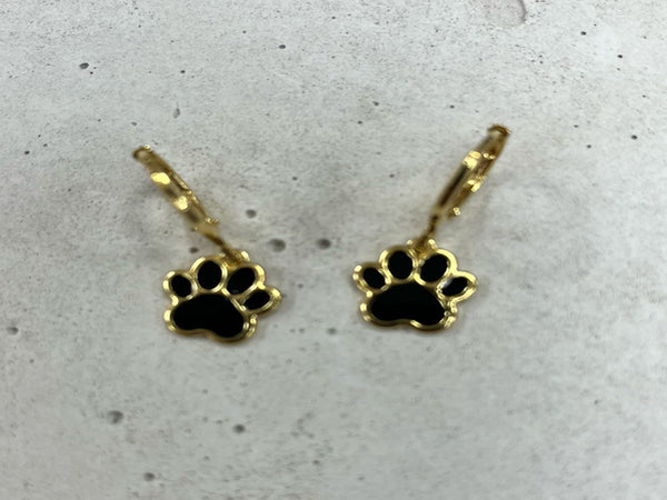 Brinco Mini Argola Patinha com Zircônias em Ouro 18k Veri