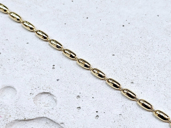 Pulseira Feminina Grãos com Zircônias em Ouro 18k | Veri