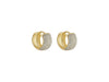 Brinco Argola Zircônia Incolor Cravejada em Ouro 18k Veri