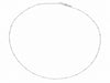 Colar Elo Cadeado com Bolinhas Facetadas em Ródio - Veri