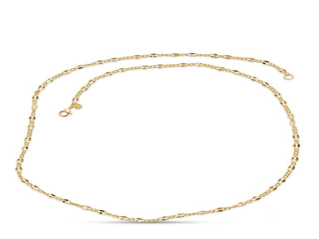 Colar Orgânico 3x1 com Banho em Ouro 18k e Zircônias Veri