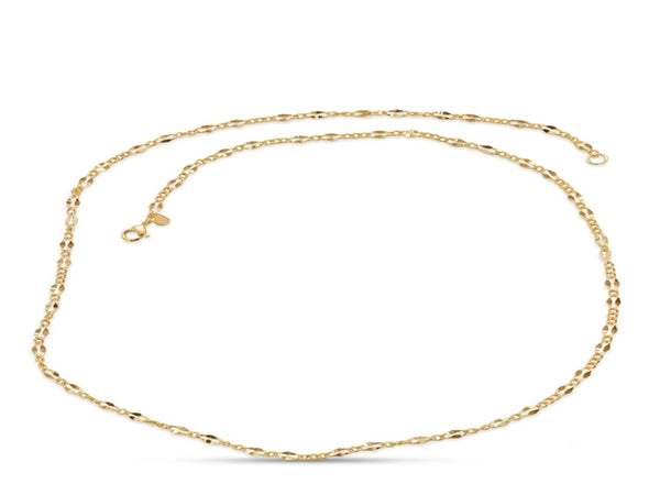 Colar Orgânico 3x1 com Banho em Ouro 18k e Zircônias Veri