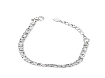 Pulseira Cartier Dupla Mini Corações em Ródio Semijoia | Veri