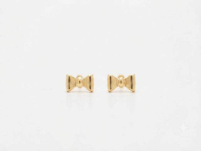 Brinco Feminino Laço Delicado Banhado a Ouro 18k Veri