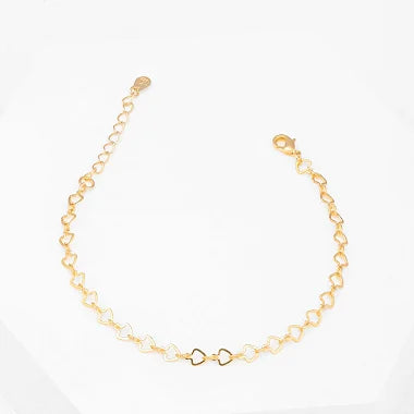 Pulseira Elos Entrelaçados Banho Ouro 18k e Zircônias | Veri