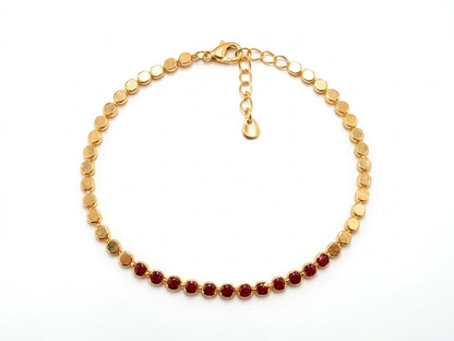 Pulseira Feminina Mini Esferas Zircônias Ouro 18k Veri