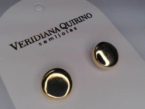 Brinco Círculo Dual com Zircônias Banhado a Ouro 18k Veri