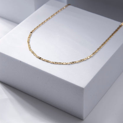Colar Piastrine Banhado a Ouro 18k com Zircônias - Veri