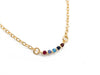 Colar Feminino Zircônias Coloridas Banhado a Ouro 18k - Veri