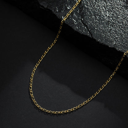 Corrente Masculina Dourada Elo 1x1 Banho Ouro 24k - Belice Joias
