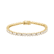 Pulseira Riviera Dourada com Zircônias Feminina - Belice Joias