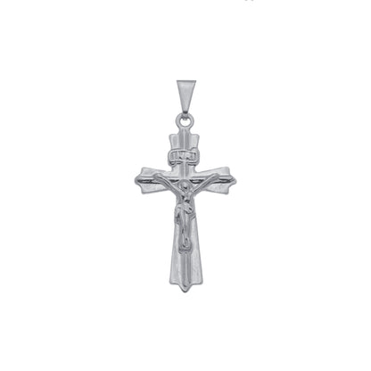 Pingente Crucifixo Masculino Banhado a Ródio - Belice Joias