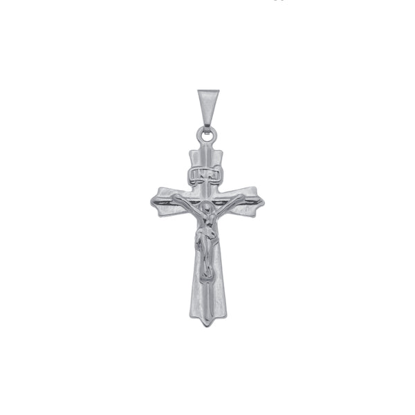 Pingente Crucifixo Masculino Banhado a Ródio - Belice Joias