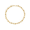 Colar Choker Feminino Elos Largos Banho Ouro 24K - Belice Joias