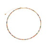 Colar Choker Riviera Pedras Coloridas Banho Ouro 24K - Belice