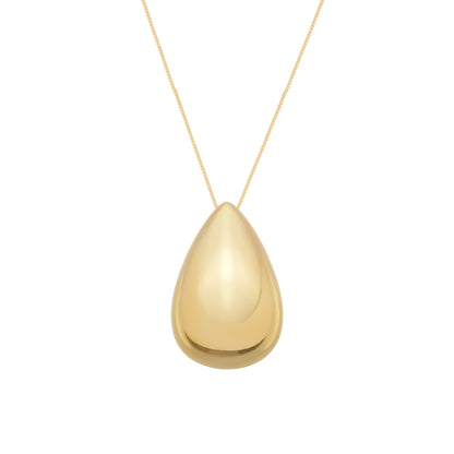 Colar Feminino Dourado de Gota Banhado a Ouro 24K - Belice Joias