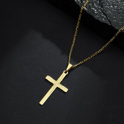Pingente Cruz Masculino Banhado a Ouro 24k | Belice Joias
