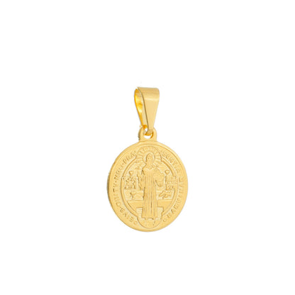 Pingente Medalha São Jorge Masculino Ouro 24k | Belice Joias