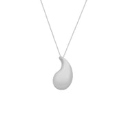 Colar Feminino Gota Curvada em Ródio Antialérgico - Belice Joias