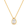 Colar Feminino Dourado Gota Zircônia Ouro 24K - Belice Joias