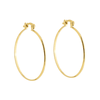 Brinco de Argola Média Dourado Elegante - Belice Joias