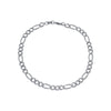 Pulseira Prateada Masculina Elo 3 por 1 5mm - Belice Joias