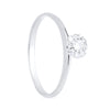 Anel Feminino 9 Zircônias Banhado a Ouro Branco - Belice Joias