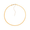 Colar Choker de Fita Dourado Banhado a Ouro 24K - Belice Joias