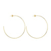 Brinco de Argola Grande Fina Banhado a Ouro 24K - Belice Joias