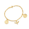Pulseira Banho Ouro 24K Pai Nosso e Espírito Santo - Belice