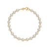 Pulseira Dourada Banhada a Ouro 24K com Pérolas - Belice Joias