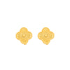 Brinco de Flor Dourado Banhado a Ouro 24K Antialérgico - Belice Joias