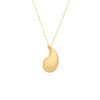 Colar Dourado Gota Curvada Banhado a Ouro 24K - Belice Joias