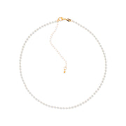 Colar Choker de Pérolas Banhado a Ouro 24K - Belice Joias