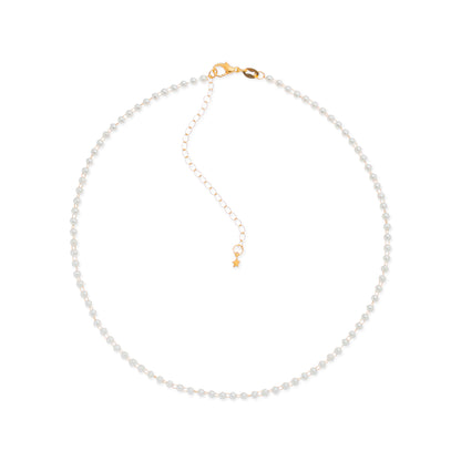 Colar Choker de Pérolas Banhado a Ouro 24K - Belice Joias