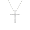 Colar Cruz de Prata 925 Cravejada em Zircônias - Belice Joias