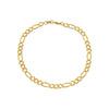 Pulseira Masculina Dourada Elo 3x1 5mm Ouro 24k - Belice Joias