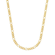 Corrente Dourada Masculina Elo 3x1 4mm Ouro 24k - Belice Joias