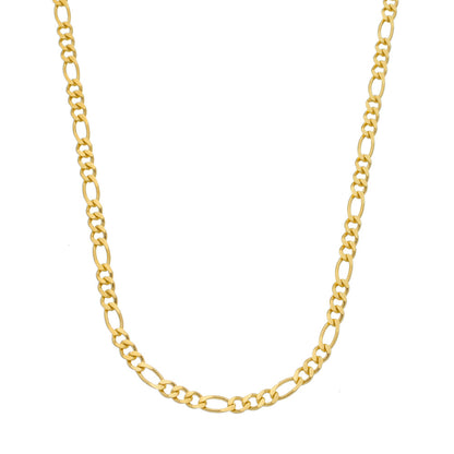 Corrente Dourada Masculina Elo 3x1 4mm Ouro 24k - Belice Joias