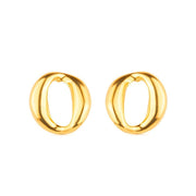 Brinco Dourado Elo Corrente Banhado a Ouro 24K - Belice Joias