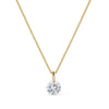 Colar Ponto de Luz Dourado Zircônia Banho Ouro 24K - Belice Joias