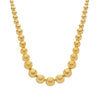 Colar Dourado de Bolas Crescentes Banhado a Ouro 24K - Belice Joias