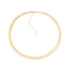 Colar Choker Dourado de Seta Banhado a Ouro 24K Belice Joias