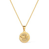 Colar Dourado Medalha Espírito Santo Ouro 24K - Belice Joias