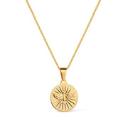 Colar Dourado Medalha Espírito Santo Ouro 24K - Belice Joias