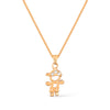 Colar Dourado Pingente Filho com Zircônia - Banho Ouro 24K Belice